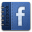 Facebook Leather Icon 32x32 png